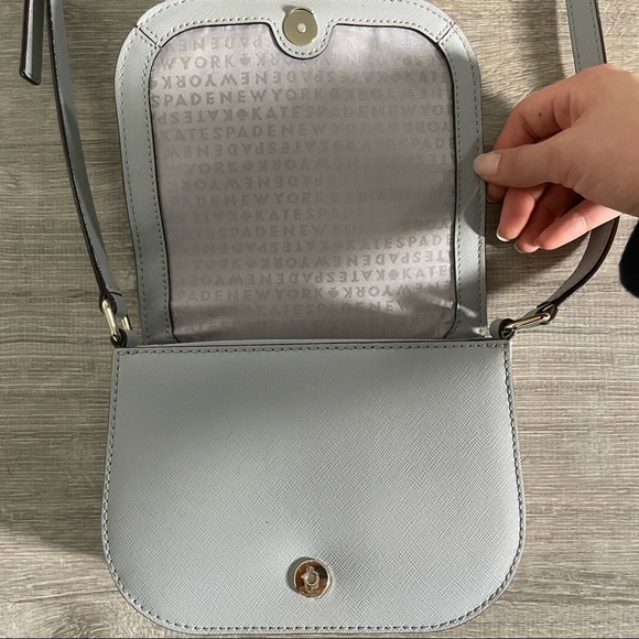 Light Blue/Gray Kate Spade Mini Crossbody Bag - Picture 3 of 6